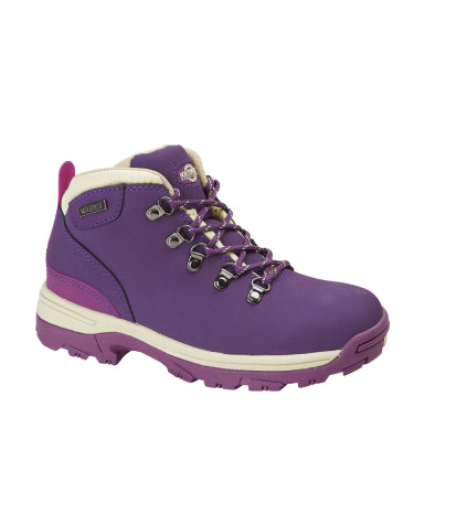 TREK Women's Nubuck Leather Waterproof Walking Boots - #colour_purple